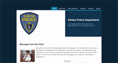 Desktop Screenshot of clintonpd.com